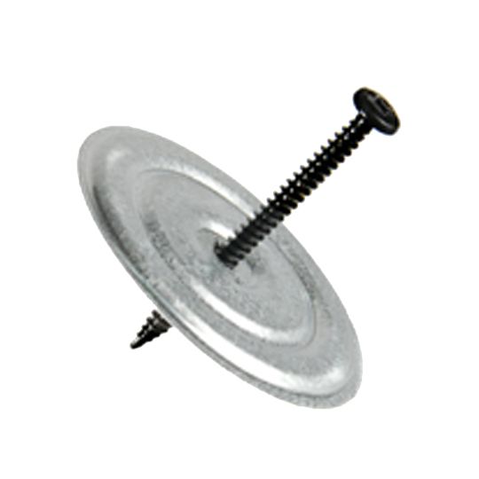 TruFast #12 x 4-1/2" Dp Phillips Truss Head Fasteners with 3" Galvalume Insulation Plate - Carton of 250 — AMRCR1100