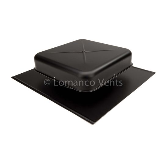 Lomanco 600 Aluminum Pan Static Roof Louver — Ventilation and Drainage — LOM600BL
