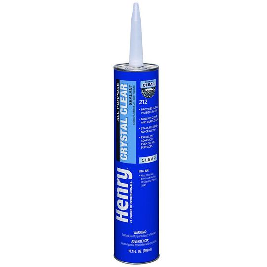 Henry Company 212 All Purpose Crystal Clear Sealant - 10 Oz. Tube