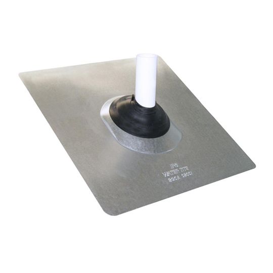 IPS 18" x 18" Multi-Size 3 in 1 (3 N 1) Galvanized Steel Base Roof Flashing for 1-1/4", 1-1/2", 2" or 3" Vent Pipe