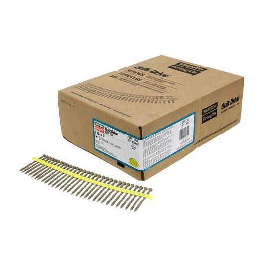 Simpson Strong-Tie #10 x 3" QuikGuard T-25 Collated Deck Screw - Box of 1,000