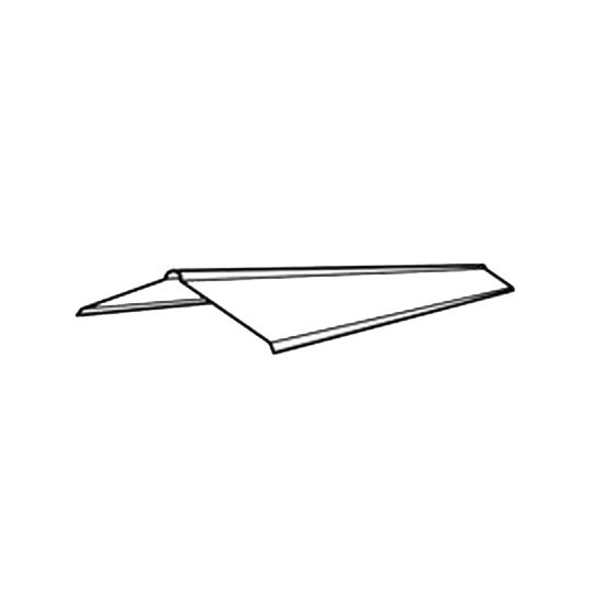 Ideal Roofing 30 Gauge x 10' Galvanized Non Painted Ridge Roll