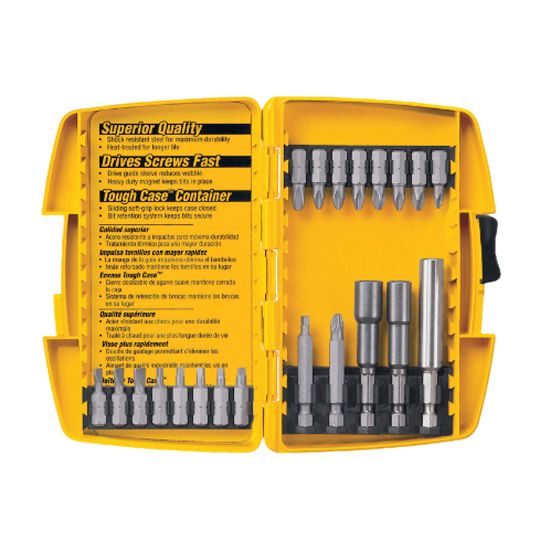 DeWalt 21-Piece Screwdriving Bit Set with Tough Case