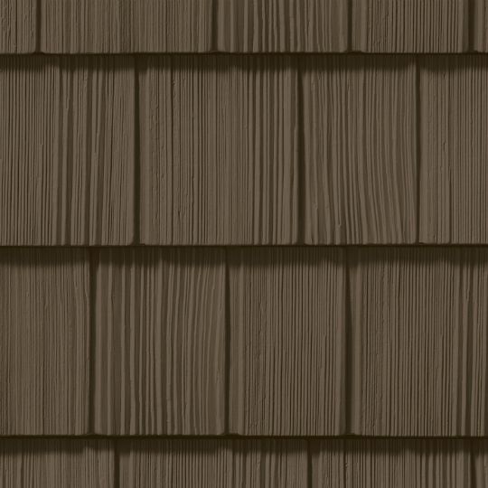 CertainTeed Siding Northwoods Single 7" Straight Edge Rough-Split Vinyl Shake Siding — CERNWS7RSSBR