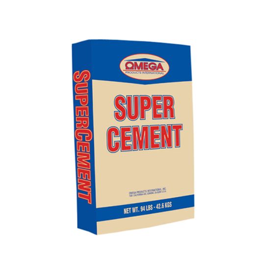 Omega Products International Non-Fibered Super Cement - 94 Lb. Bag