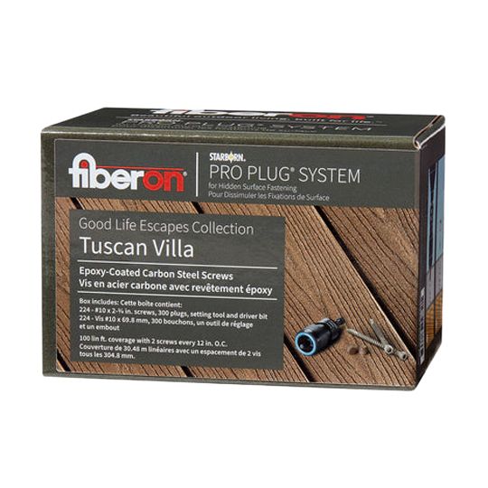 Wolf Home Products Fiberon Starborn Pro Plug System for Decking - 100 Lin. Ft. Carton — WLFFPP100TCV