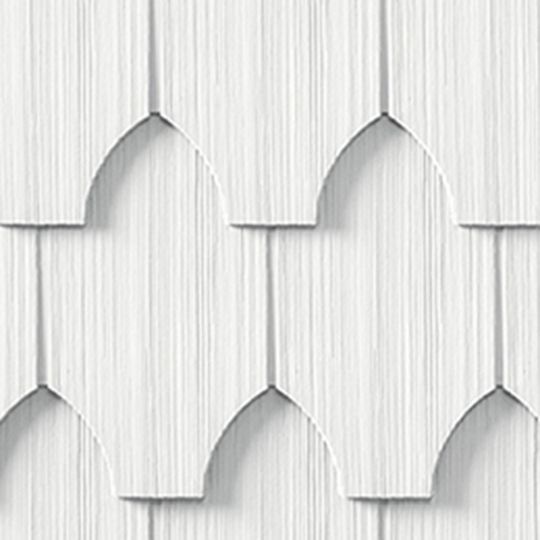 CertainTeed Siding Cedar Impressions Single 6-1/3" Polymer Half-Cove Edge Shingle Siding — CERCI6CVCW