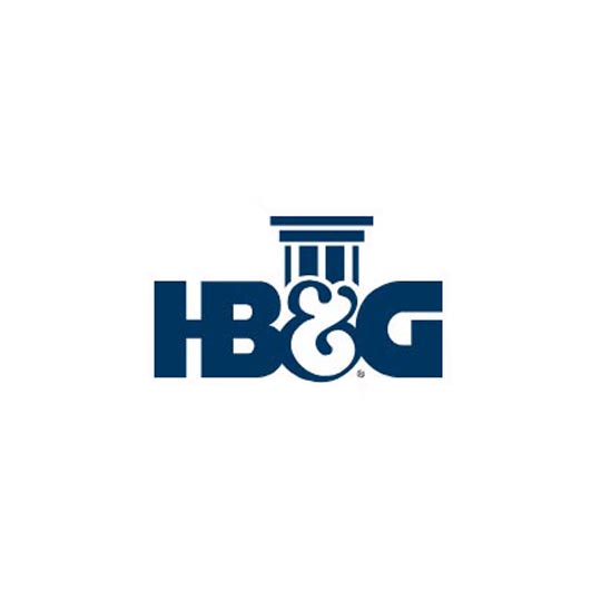 HB&G Building Products (45141) 10" Square Cap & Base Set for 10" Split Columns