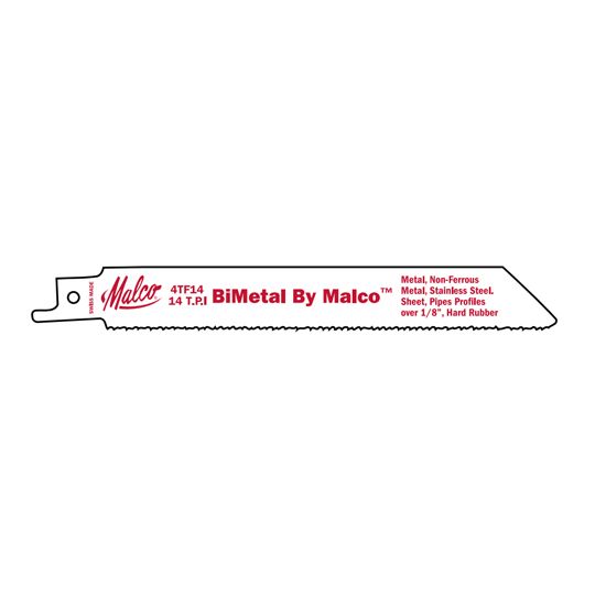 Malco 6" x 3/4" x .031" 14-Tpi Reciprocating Metal Saw Blade