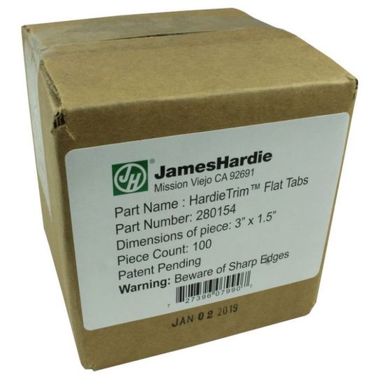 James Hardie Flat Tabs — HARFTHZU3