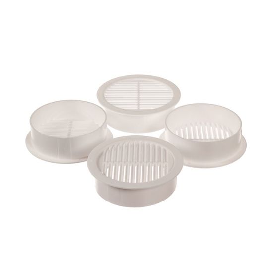 GAF MasterFlow Plastic Mini Circular Louver Vent — Ventilation and Drainage — GAFRLSC3