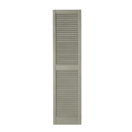 Mastic 12" x 59" Standard Open Louvered Shutters - Regular Style — ACOVINLV125952