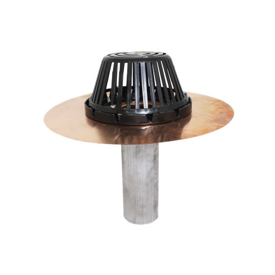 Marathon Roofing Products 4" Proliner Copper Retrofit Drain with 10" Clamping Ring