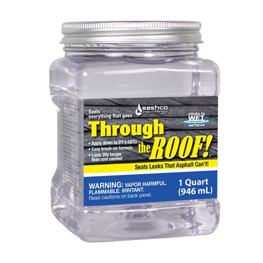 Sashco Through the Roof! Roofing Caulk - Quart