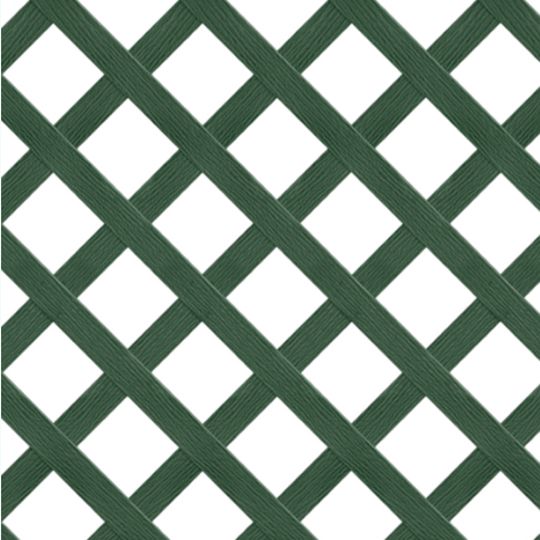 Wolf Home Products 97" PVC Lattice Divider — WLFPLD97DG