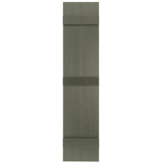 Mastic 15" x 47" Board & Batten Standard 4-Board Shutters - Closed Style — ACOVIN4C154711
