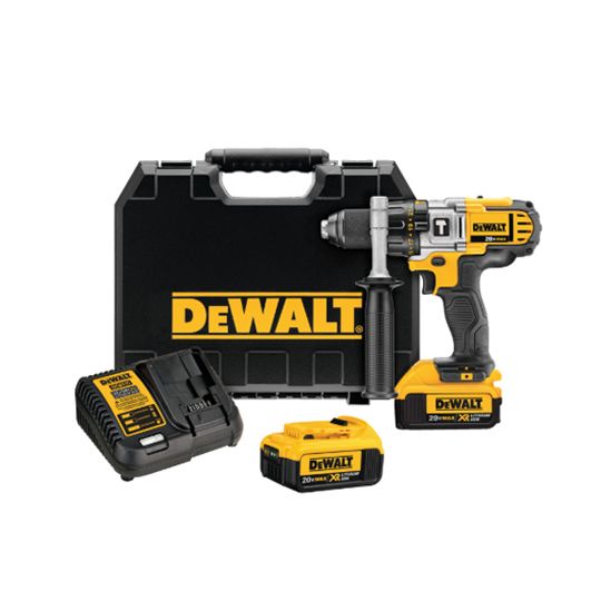 DeWalt 20V Max Lithium Ion Premium 3-Speed Hammerdrill Kit (4 Ah)