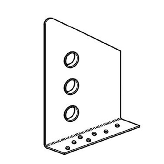 Ideal Roofing 3-Hole Snowguard Brackets — Weatherproofing — IDLSGB3CH