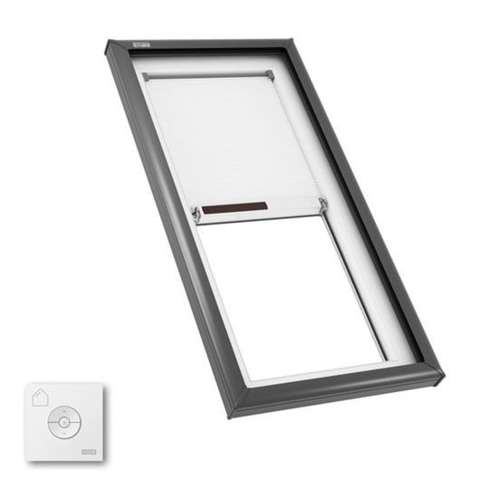 Velux Fixed Curb-Mounted Skylight With Low E - Solar Blind and Remote — VELFCM2246LAM