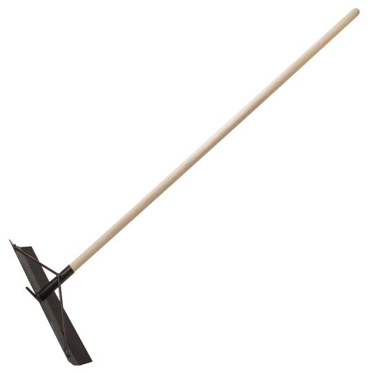 Kraft Tool 4" x 19-1/2" Lightweight Aluminum Concrete Spreader with Hook with Handle