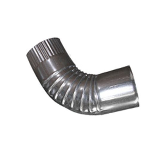 Berger Building Products 26 Gauge 5" Plain Round Galvanized Steel 75° Elbow