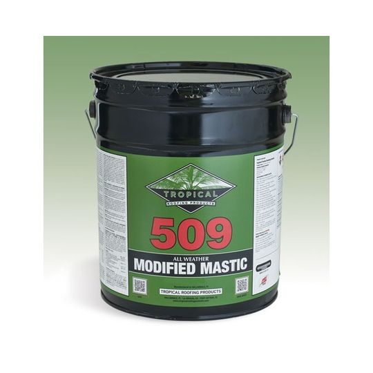 Tropical Roofing Products 509AF All Weather Modified Mastic - Asbestos Free - 3 Gallon Pail