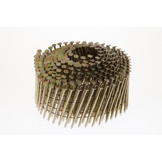 PrimeSource 2-1/4" x .090" Ring Shank Stainless Steel Coil Nails - Box of 5,400