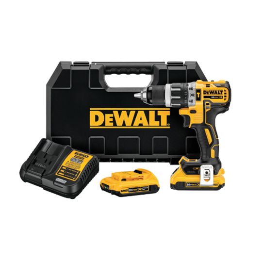 DeWalt 20V Max Xr Lithium Ion Brushless Compact Hammerdrill Kit