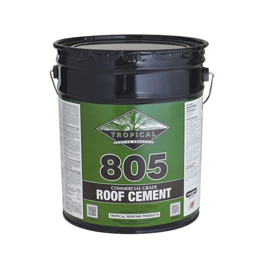 Tropical Roofing Products 805 Commercial Grade Roof Cement - Approved Roofing - 5 Gallon Pail