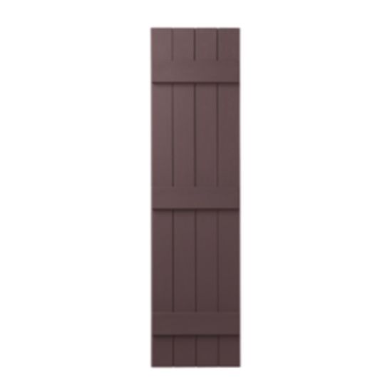 Mastic 15" x 75" Board & Batten Standard 4-Board Shutters - Closed Style — ACOVIN4C157538