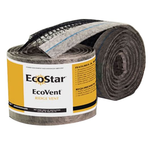 EcoStar 10-1/2" x 20' EcoVent Ridge Vent — Ventilation & Drainage