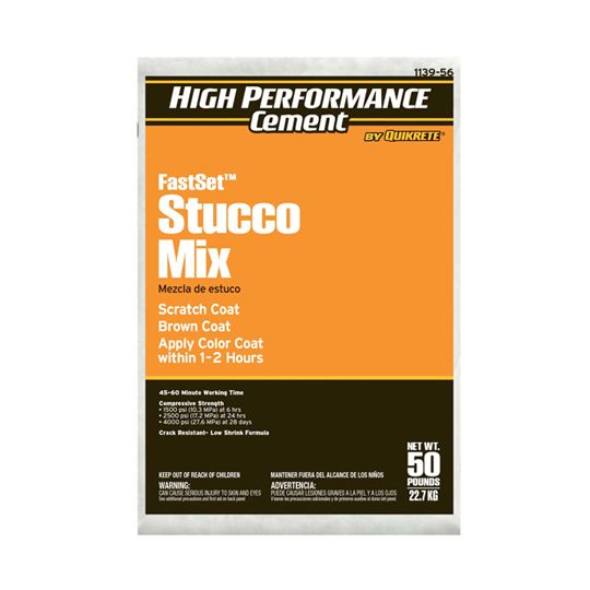 Quikrete FastSet Stucco Mix - 50 Lb. Bag