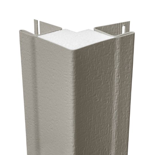 CertainTeed Siding 1-1/4" x 10' CedarBoards Insulated Outside Cornerpost with Foam Insert - Woodgrain Finish — CEROSCPINSCGG
