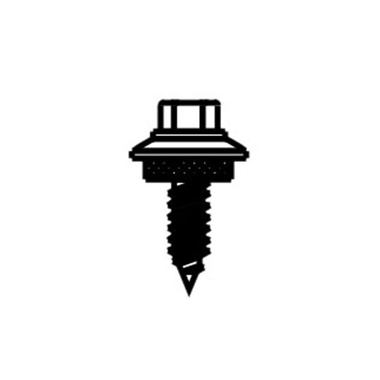 ASC Profiles #12 x 3/4" x 1/4" Zinc Stitch/Lap Screw - Bag of 100