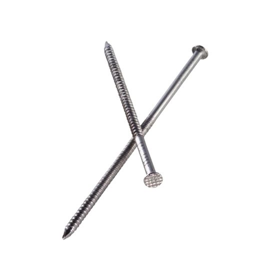 Simpson Strong-Tie 14 Gauge x 1-1/2" x .083" Type 304 Stainless Steel 4D Ring Shank Wood Siding Nail - 25 Lb. Bucket
