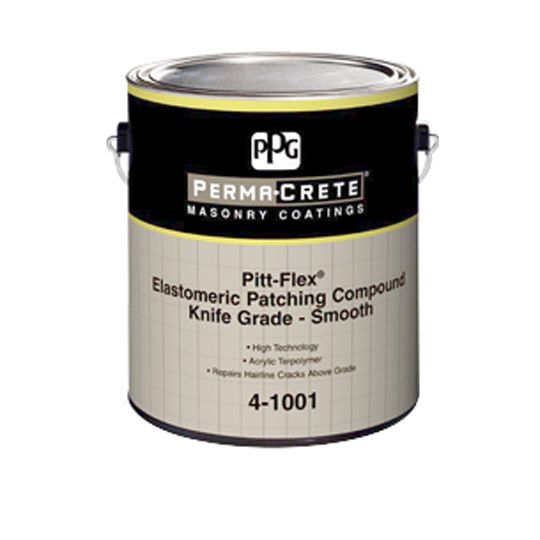 PPG Industries (4-1001) Perma-Crete Pitt-Flex Smooth Knife Grade Elastomeric Patching Compound - 1 Gallon Can