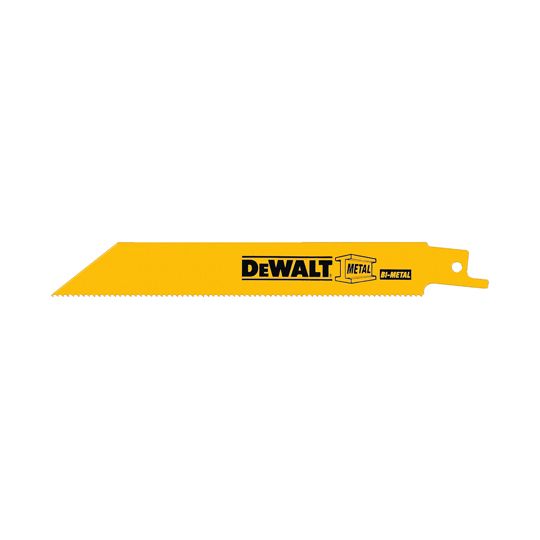 DeWalt 6" 18 Tpi Straight Metal Cutting Reciprocating Saw Blade - Sold Individually