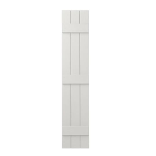 Mastic 11" x 59" Board & Batten Standard 3-Board Shutters - Closed Style — ACOVIN3C115911