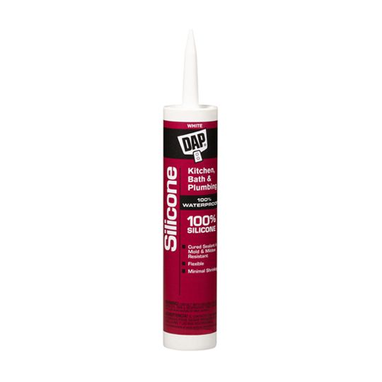 DAP 100% Silicone Kitchen & Bath Sealant - 10.1 Oz. Tube