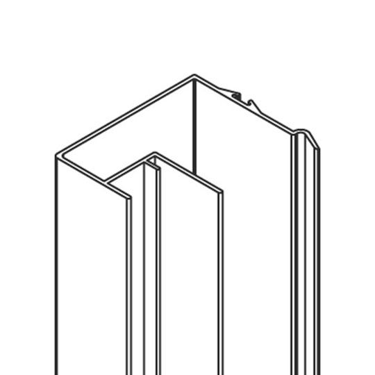 MWI Components 2200SR Aluminum Vertical Side Rail For 1-1/2" Door MP10 — MW322001200