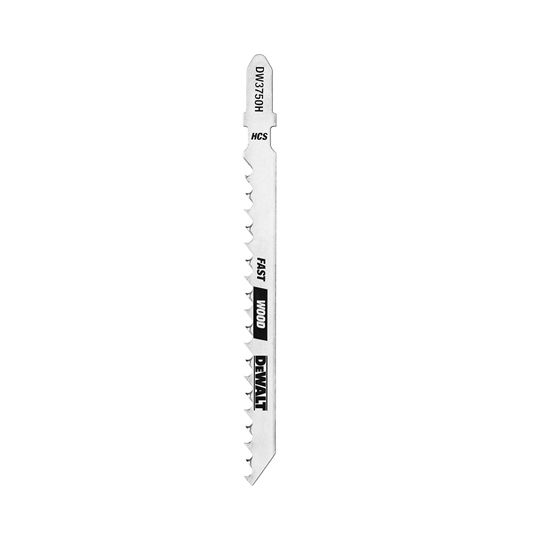 DeWalt 4" 6 Tpi Fast Cutting T-Shank Wood Cutting Jig Saw Blades - Pack of 5