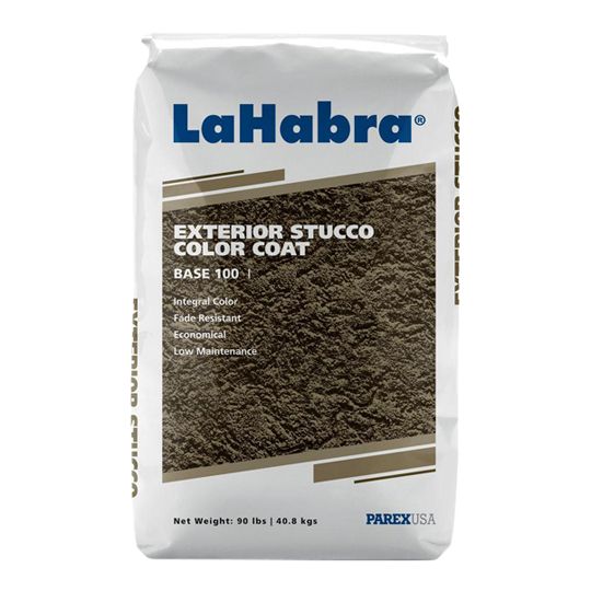 Parex USA LaHabra Exterior Stucco Color Coat # 100 Base - 20/30 Texture - 90 Lb. Bag