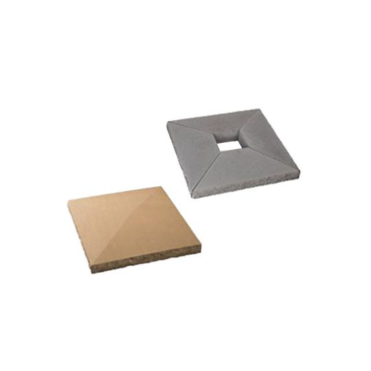 Silvermine Stone Peaked Quad Cap W/6" X 6" Opening Comes In 4 Pcs(2BOXES) MP1 — SISTNT222SC