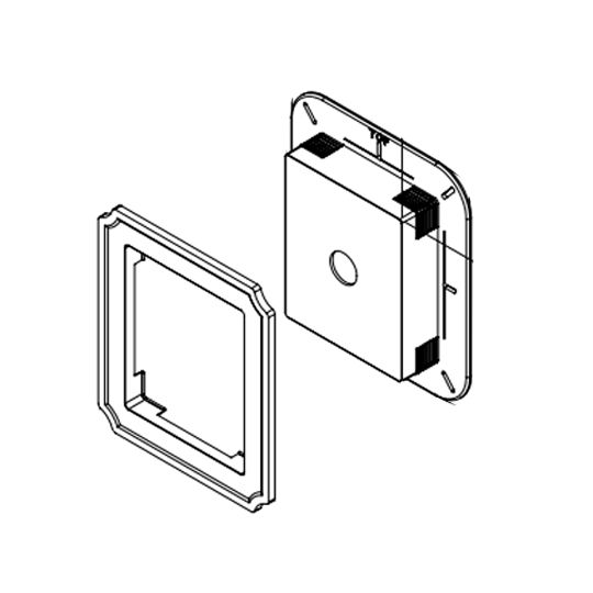 Mastic Universal J-Block Square Mounting Block Scroll 4" Knockout — ACOUNIBLOCKSC52