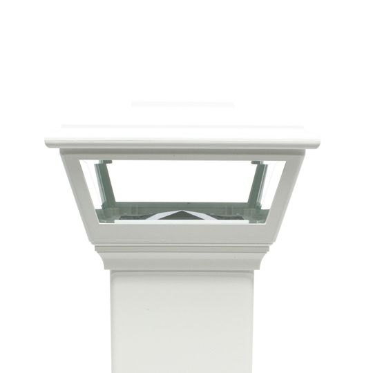 Fairway Building Products 4" Carriage Light Solar Post Cap