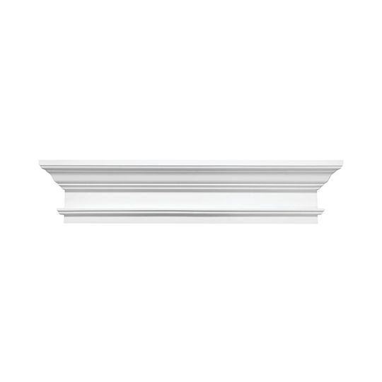 Fypon Molded Millwork 9" x 60" Classic Crosshead with Trim Strip - Smooth