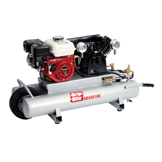 Grip-Rite 10 Gallon 5.5 Hp Gas Wheelbarrow Compressor