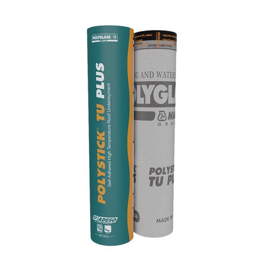 Polyglass Polystick Tu Plus Self-Adhered High Temperature Roof Underlayment — POLPSTUPLUSBR