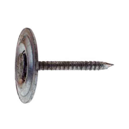 Grip-Rite 2-1/2" Grip-Cap Ring Shank Round Metal Cap Nails - 50 Lb. Box