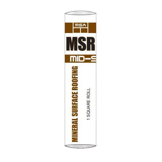 Mid-States Asphalt Mineral Surfaced Roll Roofing - 1 Sq. Roll — Underlayment — MSAMSRGRN